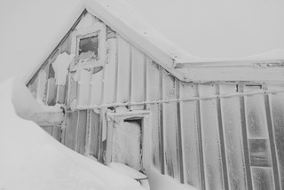 Snow covered house in Tasiilaq
