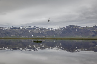 Mountain lake in Iceland