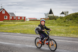 Boy on a bike, Iceland