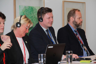 Höskuldur Þórhallsson, Nordisk Råds præsident 2015 og Britt Bohlin, direktør for Nordisk Råd