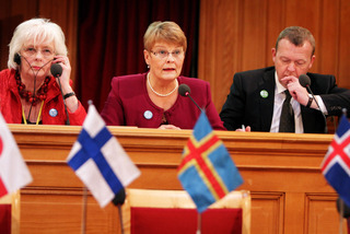 Jóhanna Sigurðardóttir, Maud Olofsson and Lars Løkke Rasmussen