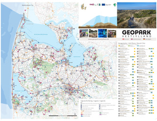 Geopark Vestjylland kortside 2019
