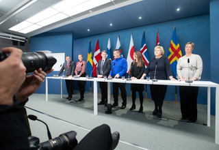 The nordic prime ministers press conference 2019