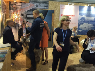   The Nordic pavilion at COP22,  UN Climate negotiations in Marrakech 2016