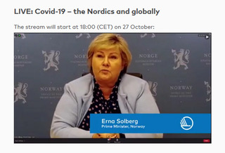 Erna Solberg - Nordic Counsil session 2020