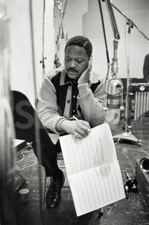 Clark Terry. Having a recording session, New York, 1964