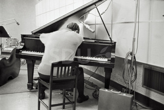 Duke Ellington. Recording with Duke Ellington Orchestra at Columbia 30th Street Studio, New York, 1962