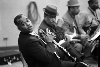Jimmy Hamilton, Johnny Hodges, Russell Procope and Harry Carney. Having a recording session for RCA Victor, New York, 1969