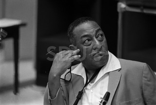 Johnny Hodges. Having a recording session in New York, 1969