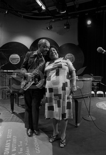 Benny Carter and Helen Humes. Appearing on TV-show 'The World of John Hammond', Chicago, 1975