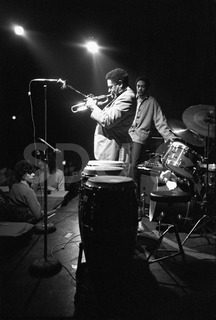 Dizzy Gillespie and Jon Faddis. In concert, New York City, 1975