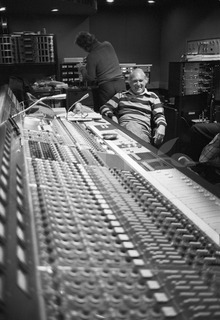 Norman Granz. In a recording studio, Los Angeles, 1976