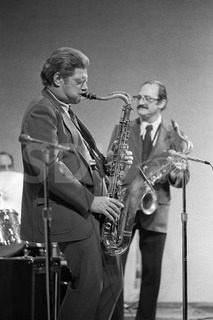 Zoot Sims and Al Cohn. In concert, New York, 1976
