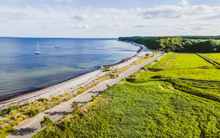 Hesnæs strand kystlinje hav luftfoto credit Daniel Villadsen