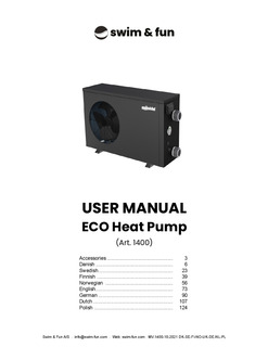 MV 1400 10 2021 ECO Heat Pump Manual BOG PR
