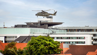 Helikopter over Sydvestjysk Sygehus, 2021