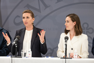 Mette Frederiksen and Sanna Marin
