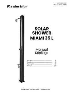Solar Shower Miami 35L