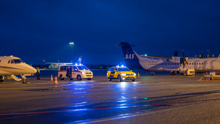 Blå blink - Falck og Airport Guard