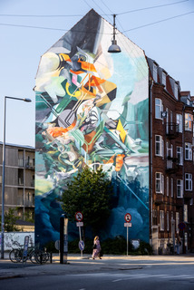 Street art - Oliver Vernon – Løkkegade 12, Aalborg