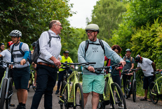 Making cycling e-asier 55km relay took place in Manchester during Bike Week on Tuesday, 6 June 2023.