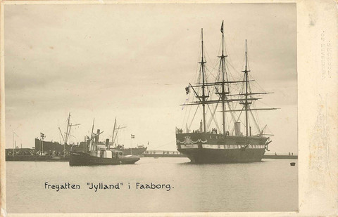 Faaborg Havn   fregatten Jylland i Faaborg