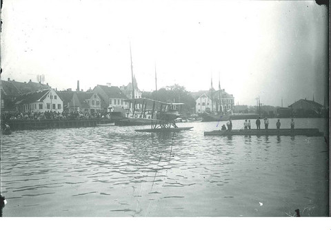 Vandflyvemaskine i Faaborg Havn ca 1920 1925