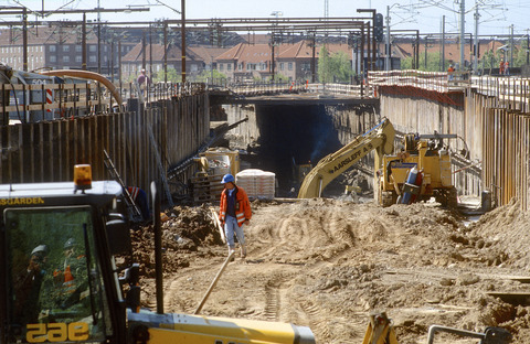 Construction of Sydhavn station