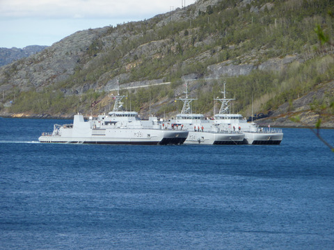 Marineøvelse i Altafjorden
