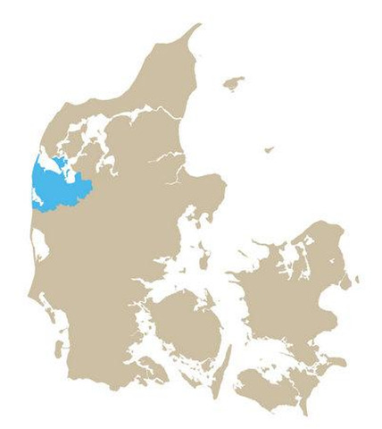 DK kort Geopark Vestjylland