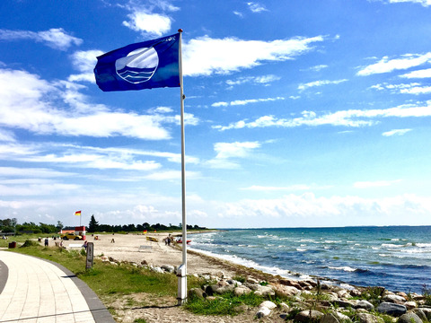 Blå flag karrebæksminde strand