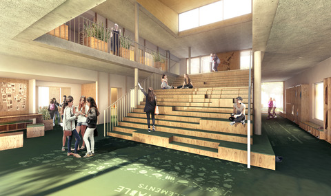Vrå Public School Staircase AART architects