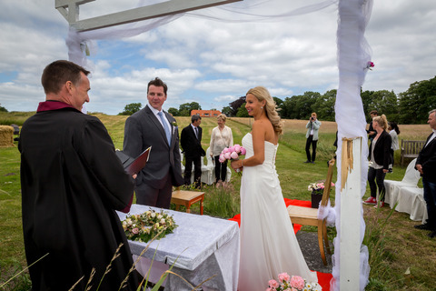 Australsk brudepar ved Jungshoved