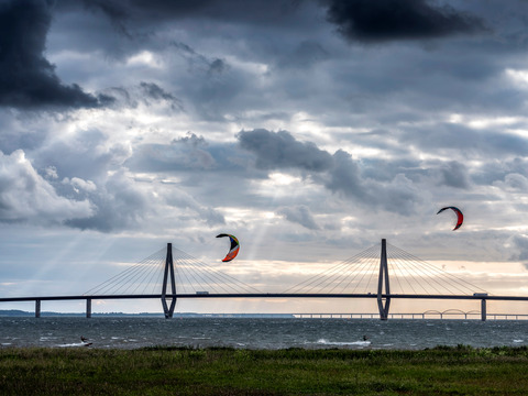 Kitesurfing ved Farø