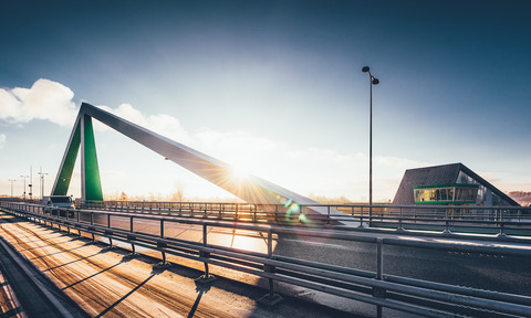 Odins bro (Odins bridge) in Odense, Denmark