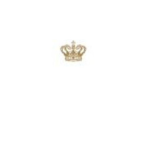 logo hvid stor krone guld