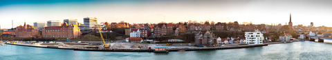 Byggeri på havnen i Sønderborg Panorama Alsik multikulturhuset