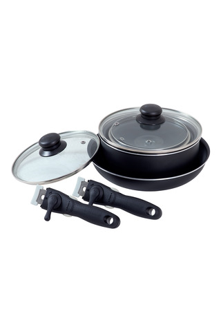 Stackable Saucepan and Frying Pan Set