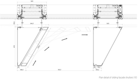 Plan detail_sliding shutters with arrows 1-10