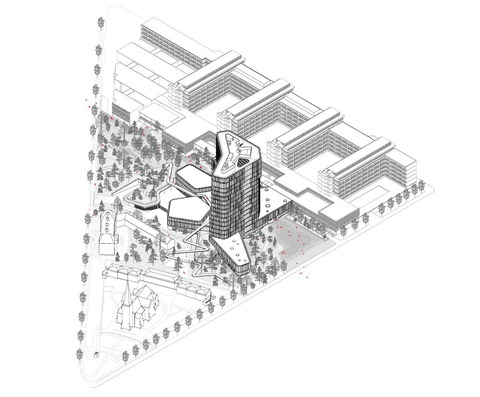 Isometric drawing tower level