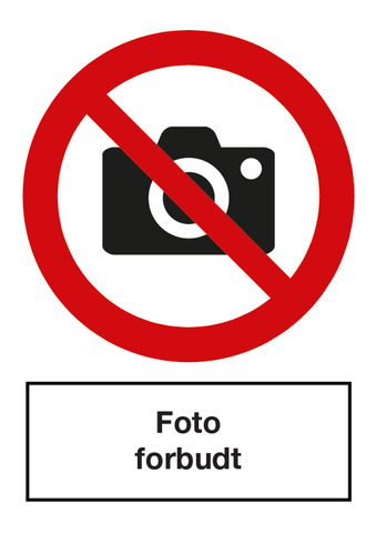FORBUD Foto forbudt