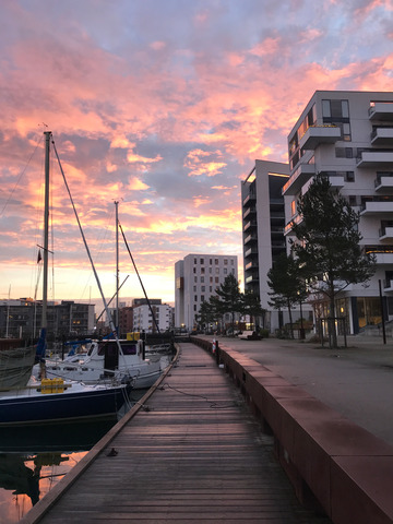 Sunsets and sunrises at Odense Harbour (4)