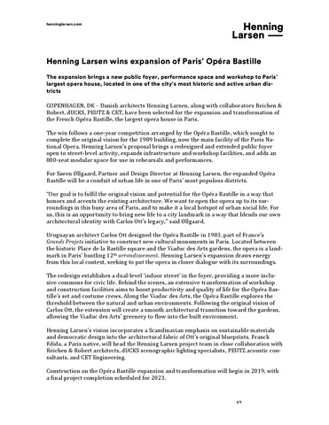 Opera Bastille Press Release HLA