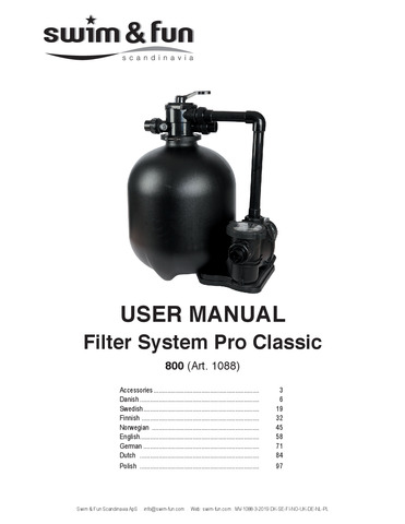 Filter Sysstem Pro Classic 800