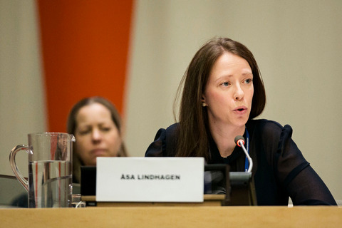 Åsa Lindhagen, Minister for Gender Equality, Sweden