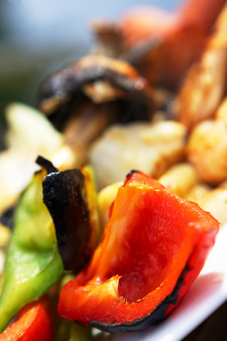 Grilled bell pepper