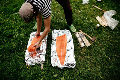 Cooking salmon