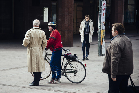 Pedestrians and cyclist