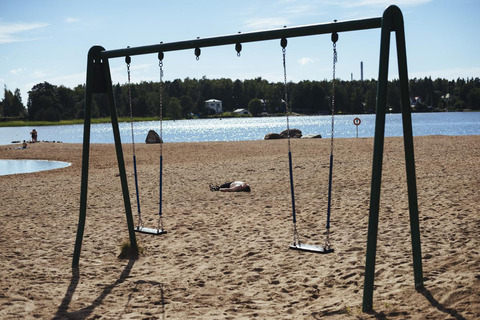Playground on the beach