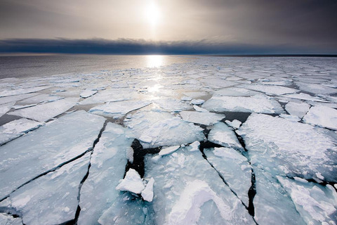 Ice in the sea, Greenland